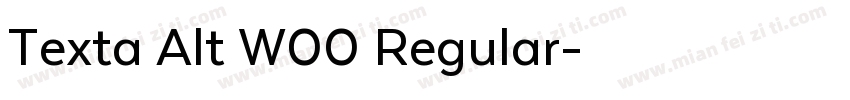 Texta Alt W00 Regular字体转换